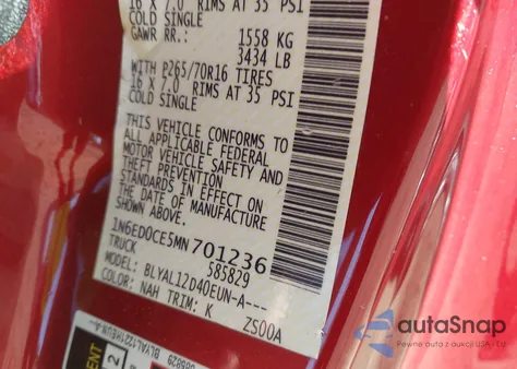 2021 Nissan Frontier S 4X2 from USA, damaged, VIN 1N6ED0CE5MN701236